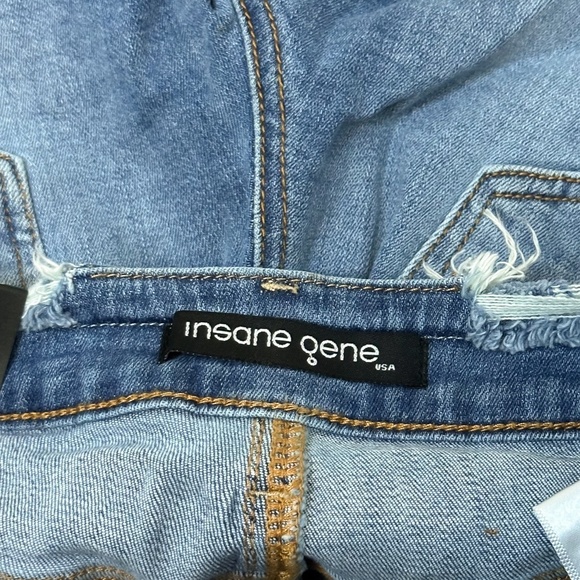 Insane Gene Distressed Deni Shorts - Picture 7 of 9